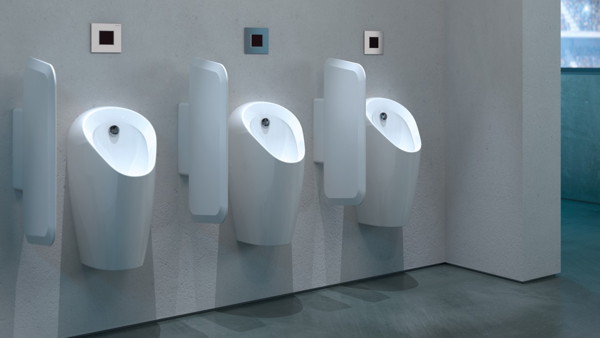 Geberit Urinalsysteme mit berührungsloser UR-Spülauslösung