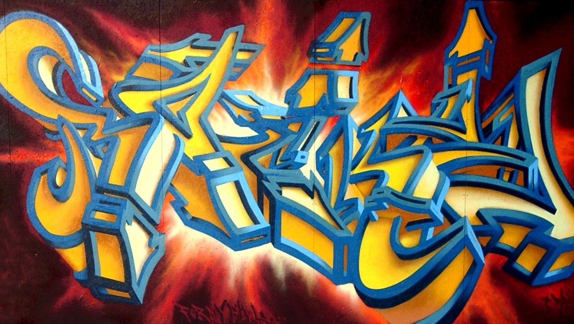 Ein frühes Graffiti von Heiko Zahlmann, 2003, Almere, NL