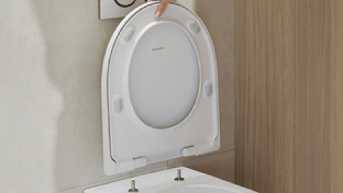 QuickRelease, Geberit iCon mit abnehmbarem WC-Sitz